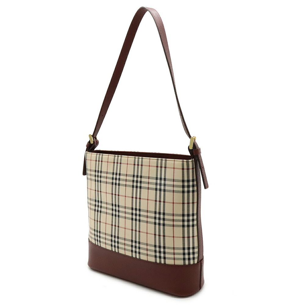 Burberry Nova Red Check Shoulder Bag